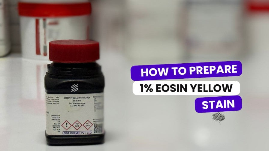 Preparation of 1% Eosin Yellow Solution (Lab Use)