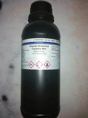 Phenol Detached Crystals